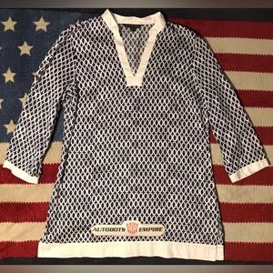 Vintage Womens 346 BROOKS BROTHERS Navy White Shirt Dress M rlpc Lauren Kors rlx